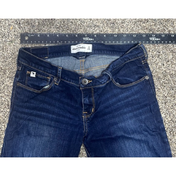 Abercrombie and Fitch Jeans Kids Girls 16 Blue Denim Cute‎ Stretch - Picture 6 of 8